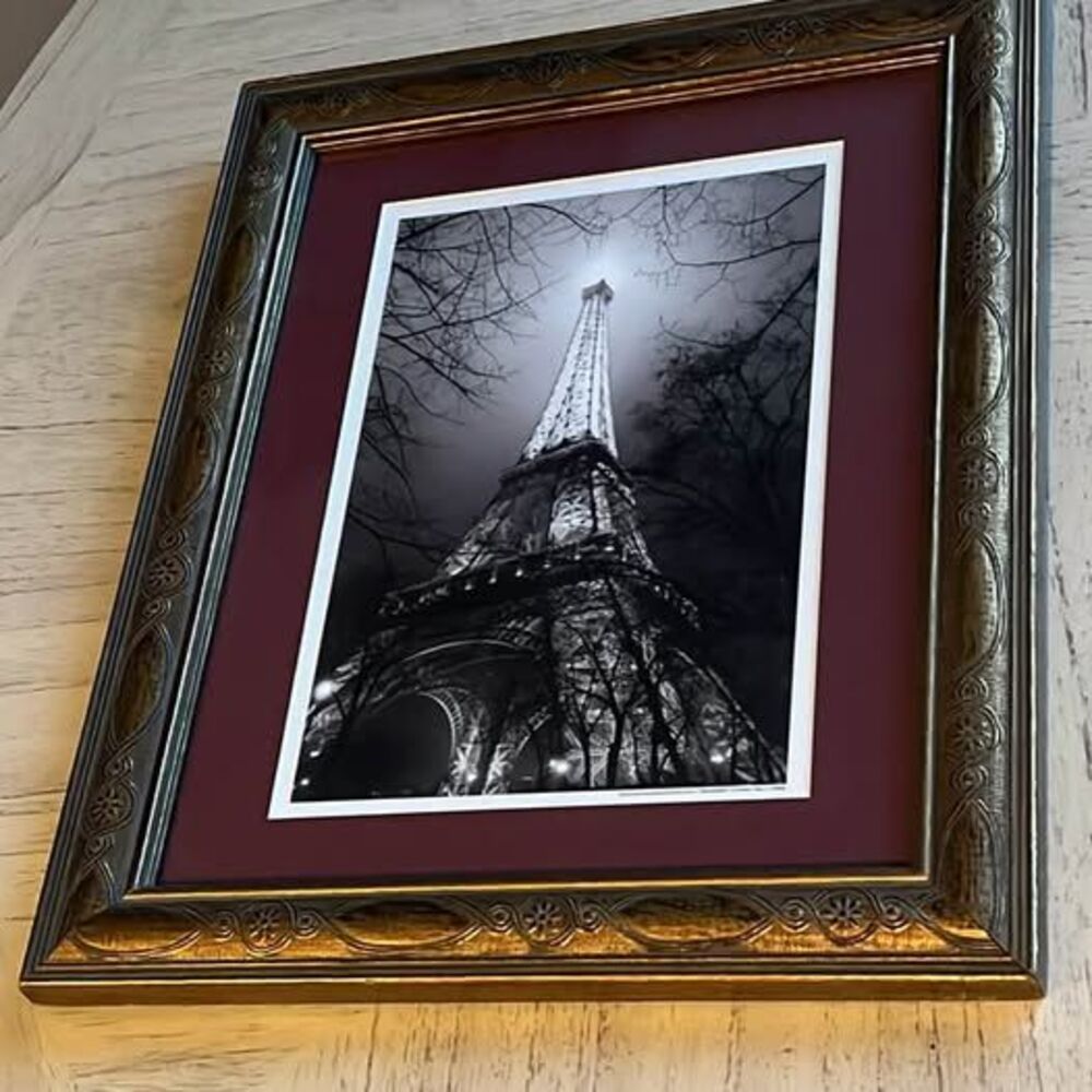 Framed Eiffel Tower Wall Art 16.5” x 13.5”